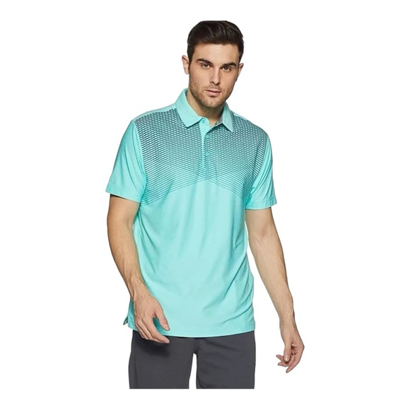 Mens Under Armour Playoff Polo Golf Shirt 1253479 435 Medium‎ Tropical Tide - Picture 1 of 8